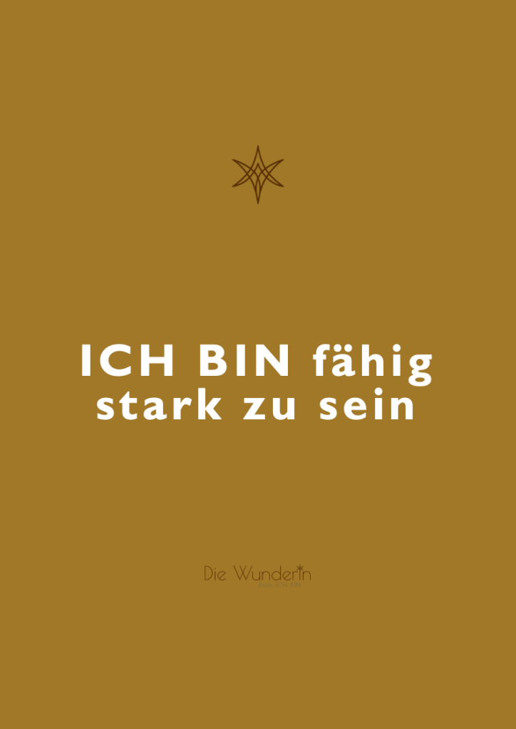 Audio Affirmation - Ich bin fähig stark zu sein